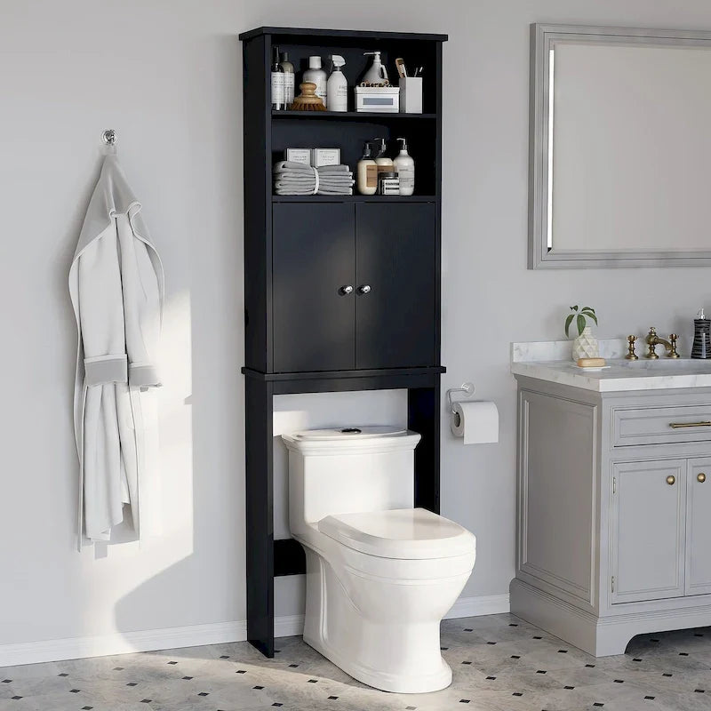 Meuble de rangement à suspendre au-dessus des toilettes Futzca avec porte
